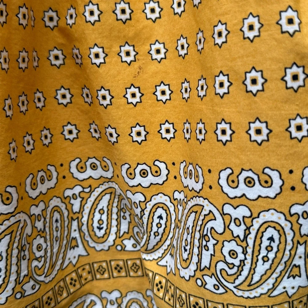 Vintage Anthropologie Girls From Savoy Bandanna Print Strapless Dress Size 4 - Picture 3 of 11